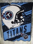 Nfl Tennessee Titans Football Fleece Throw Blanket 44X57 Northwest Company. Fixed Price $8.05.