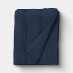 50"X60" Dimensional Knit Throw Blue - Threshold. Fixed Price $12.99.