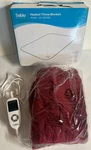 New Sable BD038 Soft Washable Electric 50" X 60" Maroon Heated Throw Blanket. Fixed Price $24.99.