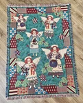 Christmas Tapestry Blanket Angel Choir Throw Goodwin Weavers Susan Winget 46X66. Fixed Price $28.00.