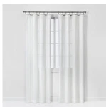 Threshold Sheer Curtain 54 84 White Natural Edge Rod Through Rings Mountable. Fixed Price $21.19.