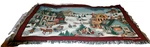 Tapestry Throw Blanket Linda Nelson Stocks Christmas Winter Scene Goodwin Weaver. Fixed Price $27.00.