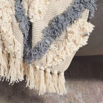 Safavieh Lila Grace Fringe Throw Blanket Grey / Beige. Fixed Price $69.42.