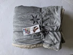 Simplicity Lambswool Microsherpa Gray Throw, Grey 50"X 60", New. Fixed Price $15.55.