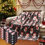 12 Pcs 50 X 60 Inch Christmas Snowman Throw Blanket Fleece Printed Warm Holid.... Fixed Price $82.39.