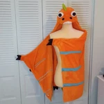 Best Brands Kids Hooded Throw Dinosaur One-piece Warm Soft Plush Cozy Blanket. Fixed Price $16.00.