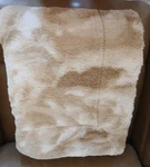 Dennis Basso Sculpted Faux Fur Throw Camel Mink Design 60 68. Fixed Price $25.00.