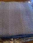 Hudson Park Collection Chevron Blanket Charcoal/white Twin New $115 -2 Available. Fixed Price $39.99.