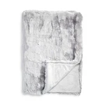Hudson Park H2607 Arctic Lynx Heather Gray Faux Fur Throw Blanket 50X70. Fixed Price $70.00.