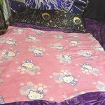 Vintage Hello Kitty Sanrio Pink Fleece Throw Blanket. Fixed Price $11.00.