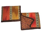 Scent-sation El Rancho Turquoise Southwestern Ikat (2) Standard Pillow Shams 20X. Fixed Price $36.00.