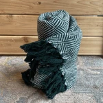 Simple Sqare Striped Tassel Throw Blanket. Fixed Price $22.00.