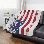 Usa Microfiber Blanket - Patriotic Throw, American Flag Fleece Bedding,. Fixed Price $20.89.