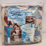 Snuggle Wrap Blanket 60"X86" Fleece Zippered 100% Polyester Nos Original Bag. Fixed Price $29.99.