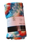 New Mainstays Soft Fleece Throw Blanket 50" X 60" Tie Dye. Fixed Price $8.60.