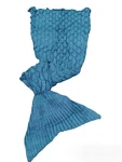 Crochet Knitted Sofa Living Room Mermaid Tail Blanket, Cozy And Soft Kids/adults. Fixed Price $11.99.