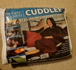 Cuddlee The Fleece Blanket-throw With Sleeves Brown 1 Size Fits All. Fixed Price $14.99.