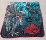 Jurassic World Park Dinosaur Fleece Throw Blanket 55" X 47" Bedding. Fixed Price $30.78.