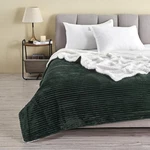 Great Bay Home Ribbed Texture Reversible Forest Green Throw Blanket - Full/queen. Fixed Price $50.00.