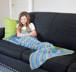 Mary Maxim Crochet Pattern Leaflet Child's Mermaid Tail Throw 97033N Free Ship. Fixed Price $9.99.