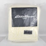 Eddie Bauer Home Throw Solid Mingled Sherpa Beg 50"X60" Ivory New With Tags. Fixed Price $29.99.