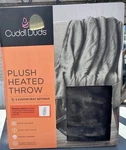 Cuddl Duds Plush Heated Throw Electric Blanket 50X60 Gray. Fixed Price $44.77.