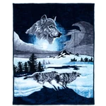 Lavish Home Wolf Blanket 74X91-INCH Printed Winter Plush Thi.... Fixed Price $67.97.
