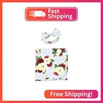 Touched Nature Unisex Baby Organic Cotton Swaddle Blanket Headband Cap. Fixed Price $25.17.