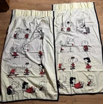 Vtg Peanuts Snoopy Drapes Panels Approx 27 WX58 Charlie Brown Lucy Read. Fixed Price $39.16.