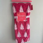 New Juicy Couture Christmas Pink Tree Snowflakes Green Bows Blanket 60X70 Stars. Fixed Price $41.99.