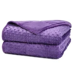 Alomidds Weighted Blanket (60"X80",20LBS Queen Size - Purple), Blank.... Fixed Price $77.42.