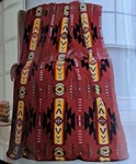 New Burgundy Red 50X60 Southwest Aztec Fleece Throw Gift Blanket Reversible Soft. Fixed Price $21.80.
