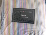 New Twin Size Duvet Cover ** Tommy Hilfiger , 100% Cotton Stripe # 1179. Fixed Price $66.60.