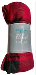 Comfort Bay Soft Red & Black Plaid Fleece Throw/blanket 50" 60" New. Fixed Price $12.90.