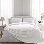 Hboemde White Lightweight Fleece Throw Blanket 50" X 60" For Bed/couch Nwt. Fixed Price $15.00.