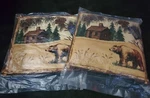 Bellagio Luxury Home Furnishing Designer Pillow Set Of 2 Cabin Mountain & Bears. Fixed Price $24.99.