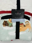 Cuddl Duds Live Layers Cozy Soft Throw Blanket Holiday Dogs Winter 50" X 60". Fixed Price $24.99.