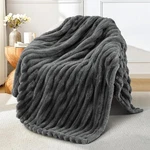 Exclusivo Mezcla Fleece Throw Blanket For ( 50X60 In ), Dark Grey. Fixed Price $31.99.
