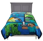 Minecraft "against The Mobs" Kids 62" X 90" Twin/full BLANKET-W26099973778. Fixed Price $35.95.