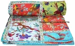 Indien Queen Floral Kantha Quilt Multi Patch Summer Cotton Home D?cor Blanket. Fixed Price $83.99.