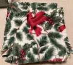 Joann Exclusive Fleece Rag Time Quilt Kit Precut Easy Sew, Cardinals Greenery. Fixed Price $14.00.