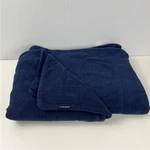 Berkshire Blanket Navy Blue 60" X 80" Velvet Soft Throw Polartec. Fixed Price $16.95.