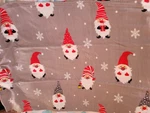 New Comfort Bay Soft Plush Holiday Gnome Design Fleece Throw Blanket 50"X60". Fixed Price $10.95.