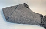 Restoration Hardware Rh Alpaca Wool Lurex Blend Throw Blanket 66X48 Gray Shimmer. Fixed Price $74.00.
