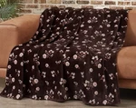 Lucky Brand Daisy Floral French Roast Brown Soft Plush 50 X 70 Throw Blanket Nwt. Fixed Price $49.90.
