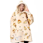 Giggling Getup Wearable Blanket Hoodie For Adults Gifts Adult, Beige Cat. Fixed Price $42.99.