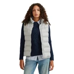 New Eddie Bauer Womens Light Gray Cirruslite 650FP Down Zip Up Puffer Vest. Fixed Price $80.00.