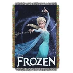 Disney Frozen Elsa Woven Tapestry Throw Blanket 48" X 60'' Queen Of Ice. Fixed Price $35.99.