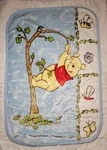 Winnie Pooh Blue Blanket Tree Branch Hanging Bee Dragonfly Butterfly Crown Craft. Fixed Price $39.99.