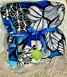 Vera Bradley Plush Throw Blanket Bayou Floral Blues Rare Nwt New Sealed. Fixed Price $139.50.